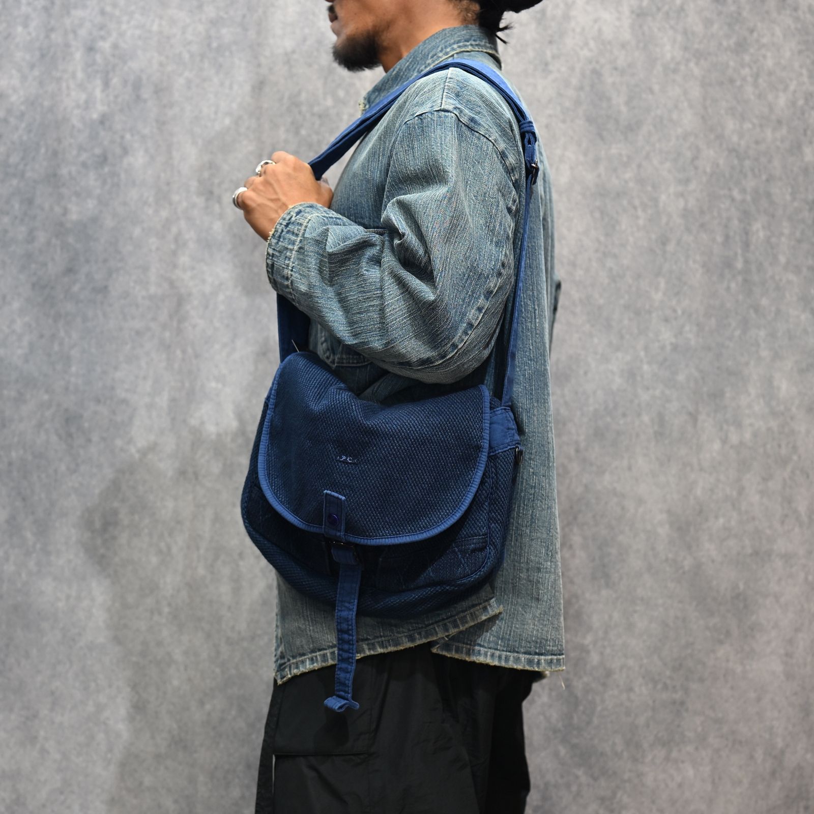 PC KENDO SHOULDER BAG M （BLUE） / ピーシーケンドーショルダーバッグ M （ブルー） PC-001-323-40