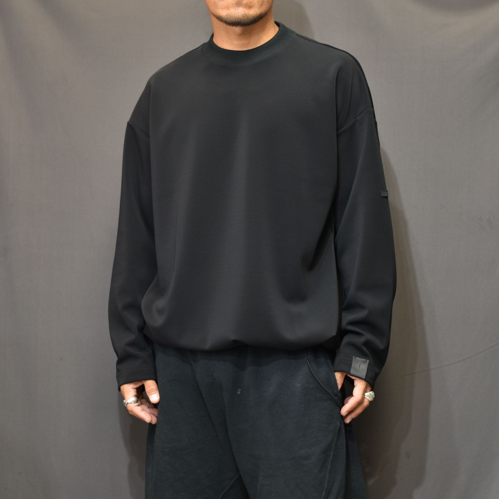 N.HOOLYWOOD - CREWNECK LONG SLEEVE （BLACK） クルーネック ロング