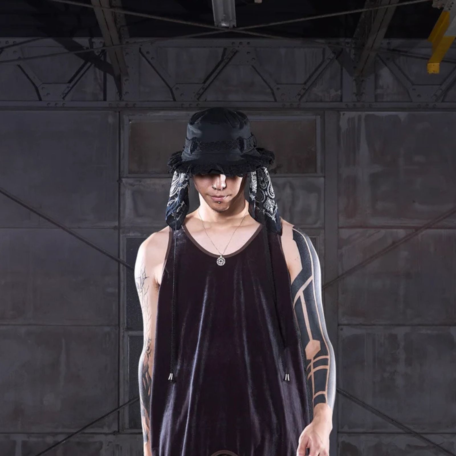 FRILL LACE BUCKET HAT (BK)｜フリルレース バケットハット｜PD26SAC01