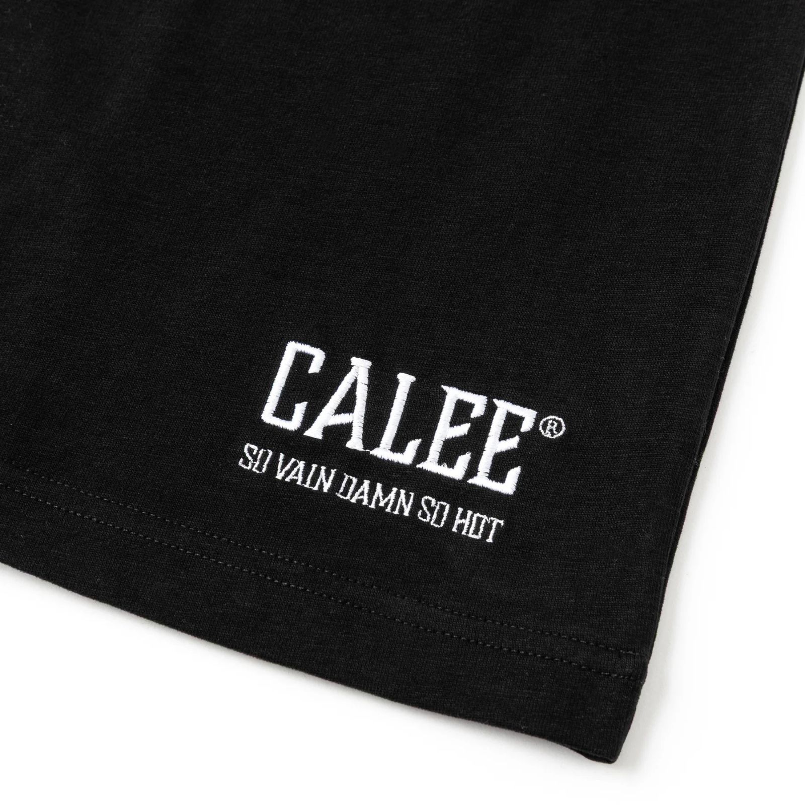 CALEE NATIONAL LOGO TEE ＜REGULAR FIT＞ (BLACK)｜レギュラーフィット 半袖Tシャツ｜CL-25EA003EX