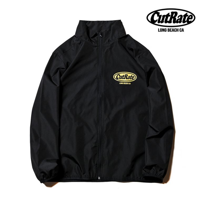 CUTRATE - CUTRATE LOGO RIPSTOP STAND STAFF JACKET (BLACK×YELLOW ...