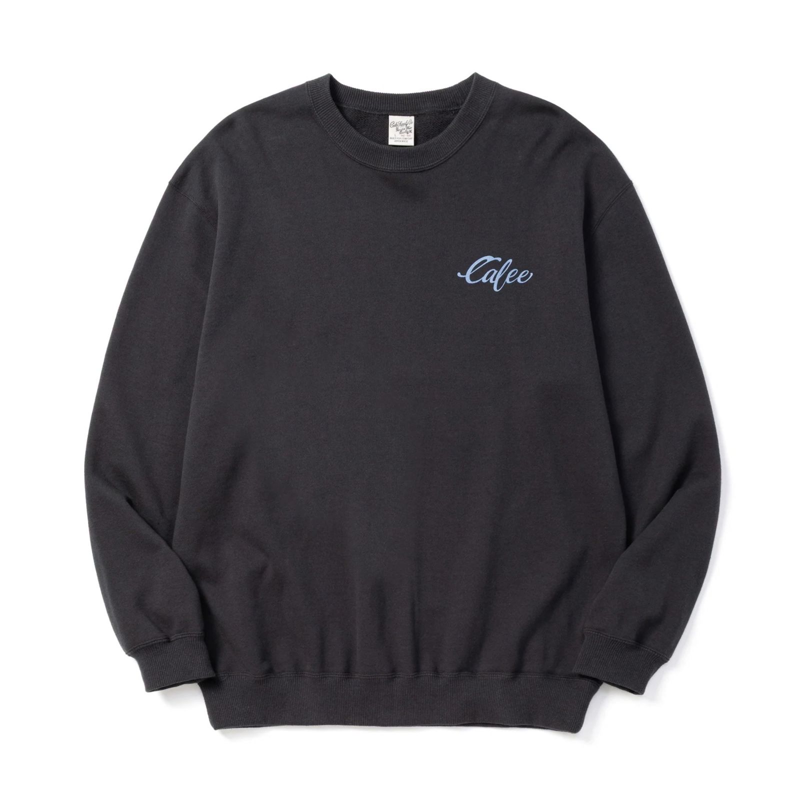 EAGLE PINSTRIPING CREW NECK SW ＜NATURALLY PAINT DESIGN＞ (INK BLACK)｜スウェット トレーナー｜CL-26AWNT005
