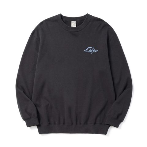 EAGLE PINSTRIPING CREW NECK SW ＜NATURALLY PAINT DESIGN＞ (INK BLACK)｜スウェット トレーナー｜CL-26AWNT005
