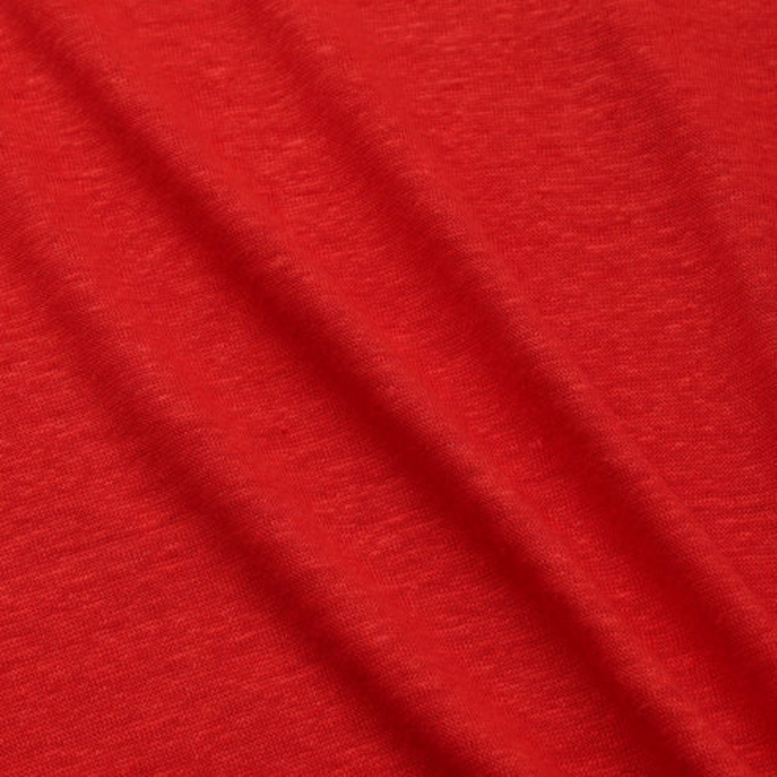 HF linen shirt SS （RED）｜リネン Tシャツ （レッド）｜HF-01