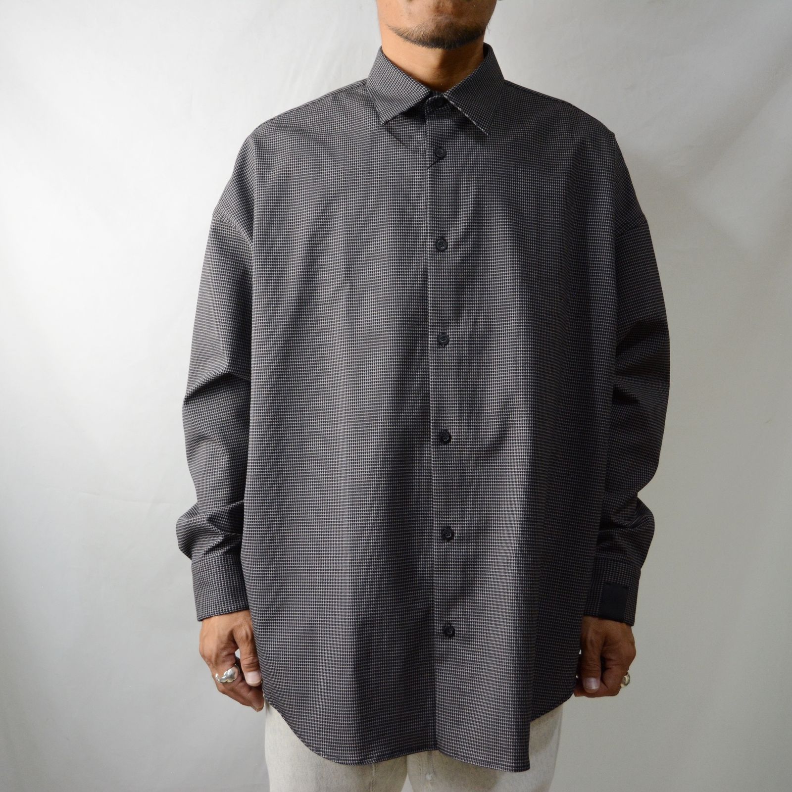 N.HOOLYWOOD - DRESS SHIRT （BLACK） / ドレスシャツ（ブラック 