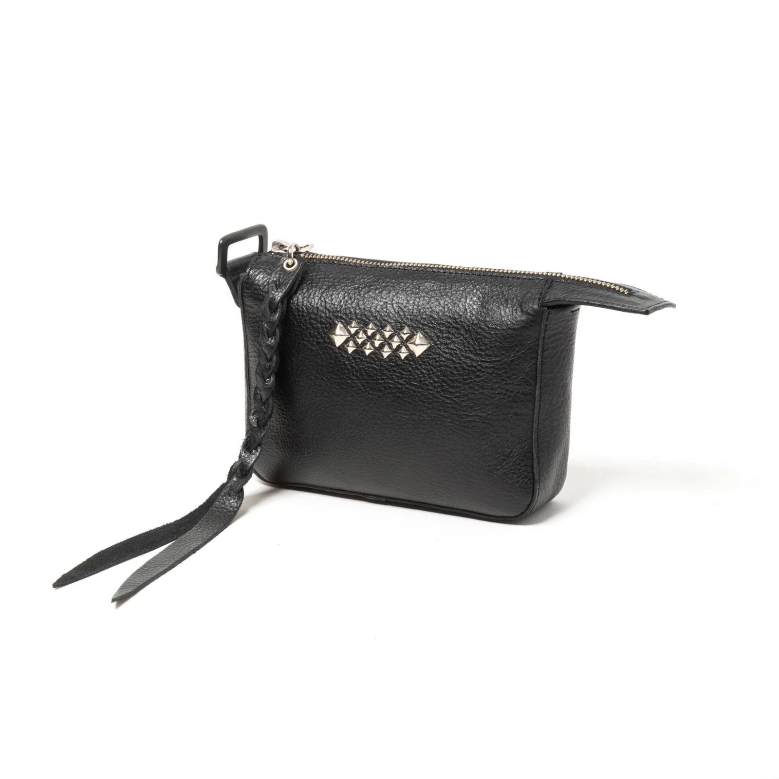 STUDS LEATHER MULTI POUCH (BLACK) / スタッズ レザー マルチポーチ