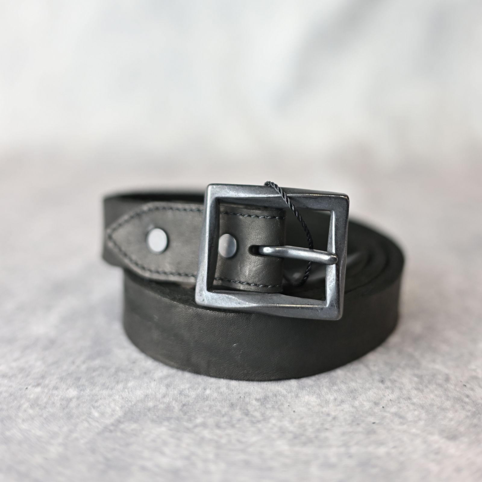 ダブルショルダー製品染め 30㎜ベルト （BLACK / ブラック） 318-33