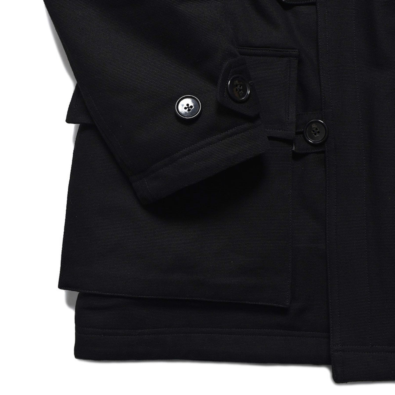 Mouton Collar Duck Military Haif CT （BLK）｜ムートンカラー ミリタリーハーフコート｜2511-9004