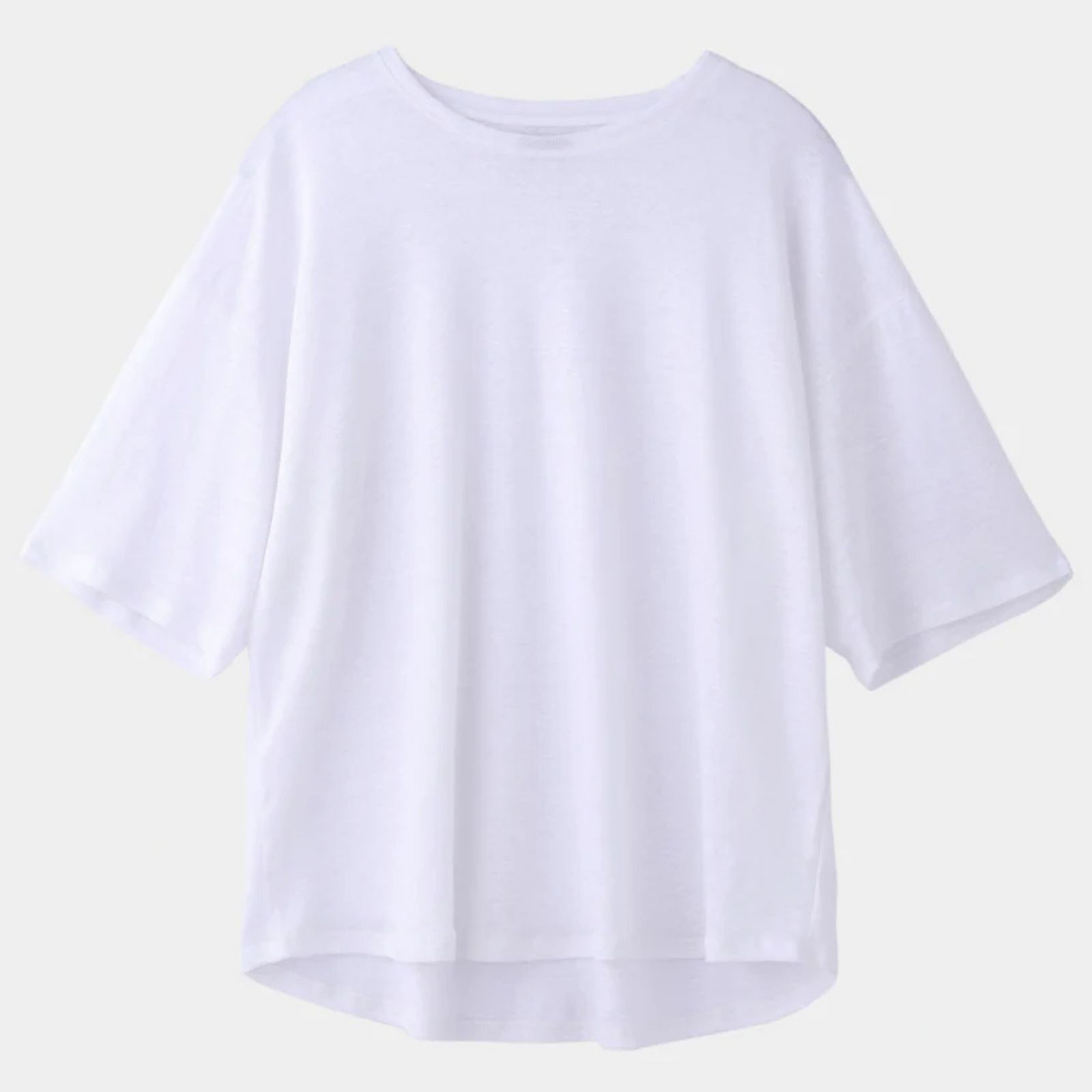 HF linen shirt SS （WHITE）｜リネン Tシャツ （ホワイト）｜HF-01