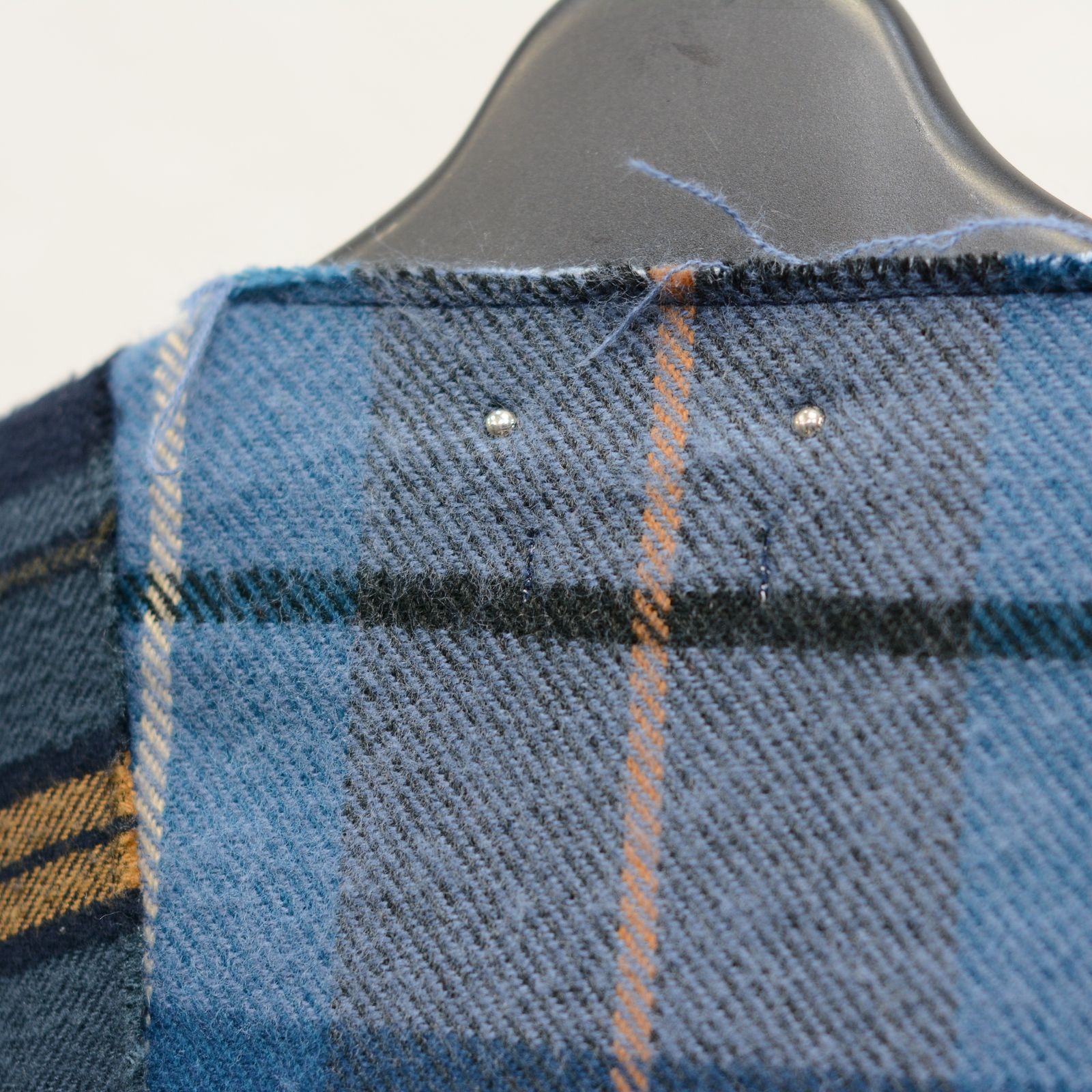 OLD PARK×MINEDENIM Check MufflerCardigan