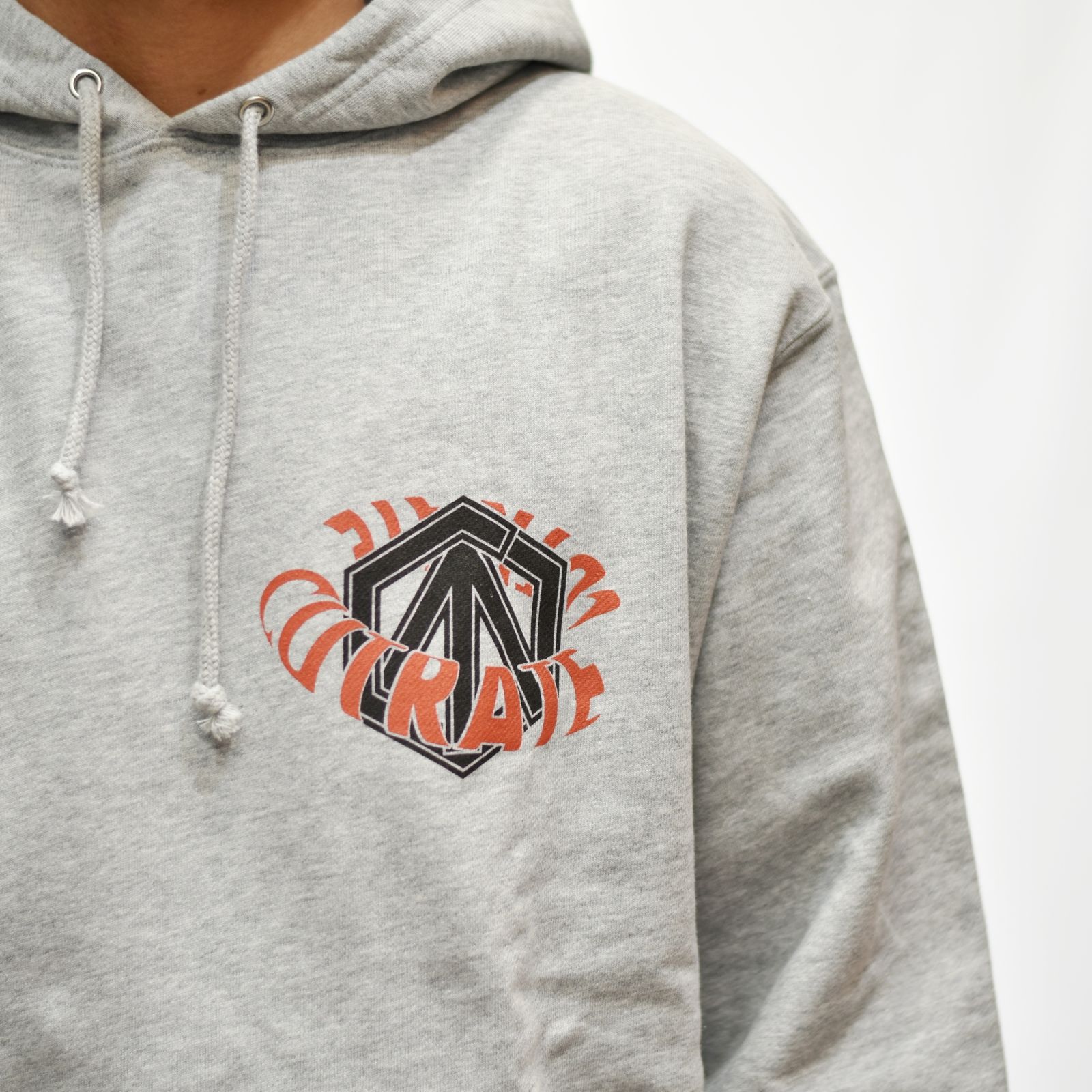 CUTRATE NS LOGO L/S PULLOVER PARKA  (GRAY)