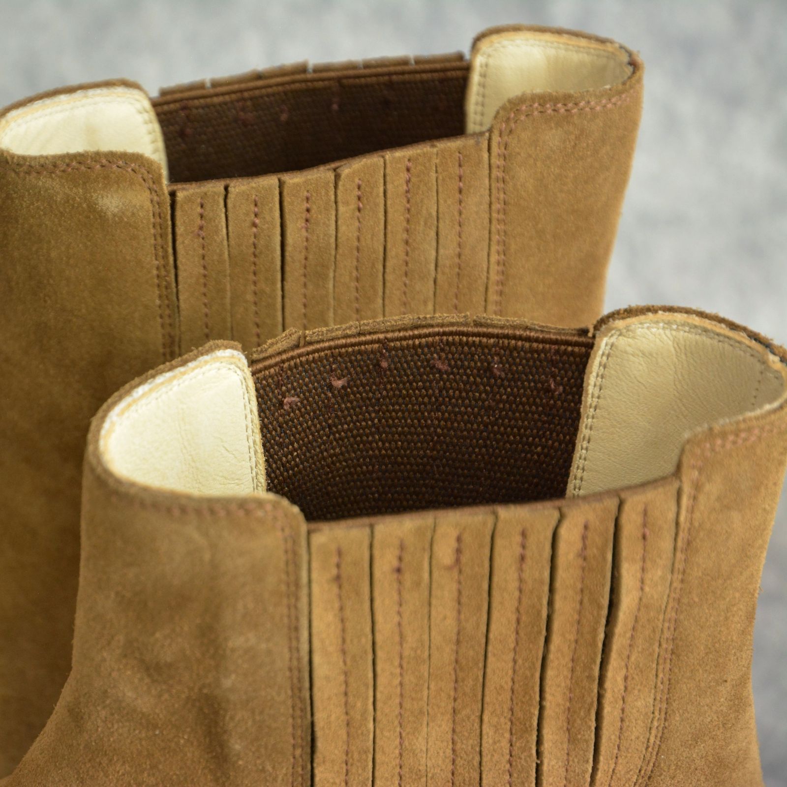 MINEDENIM - Suede Leather Western Side Gore Boots (BRN