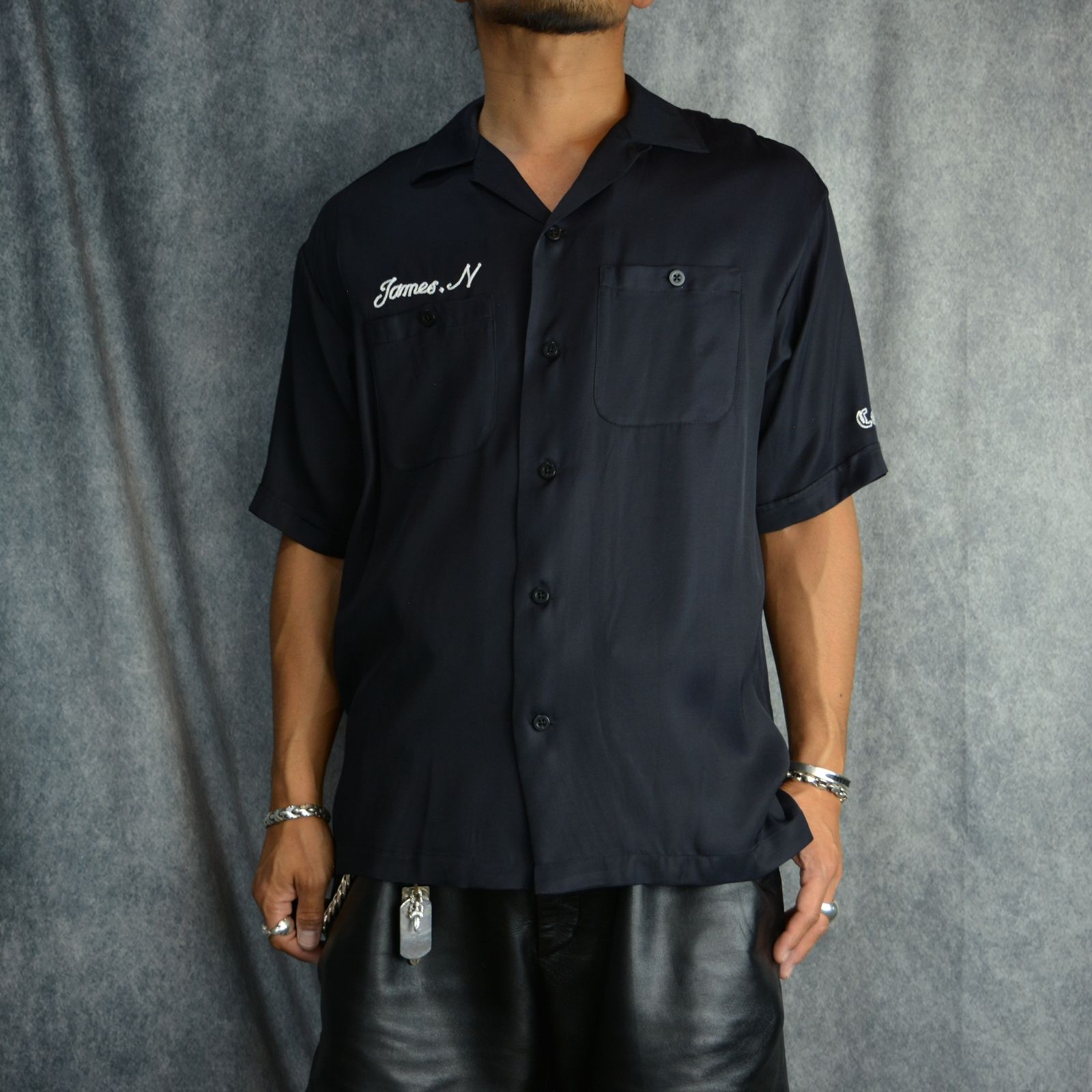 MINEDENIM - Detroit Embroidery Bowling SH （BLK