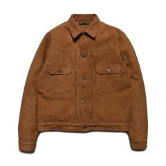 Sheep Suede Trucker JKT （CML） / シープスエード トラッカージャケット  （キャメル）｜2509-8003