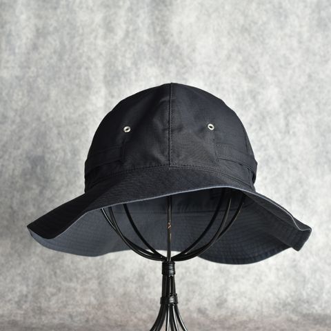 Double Face Sun Hat "NOVA" (BLACK＋GRAY)｜ダブルフェイス リバーシブル サンハット｜X01002