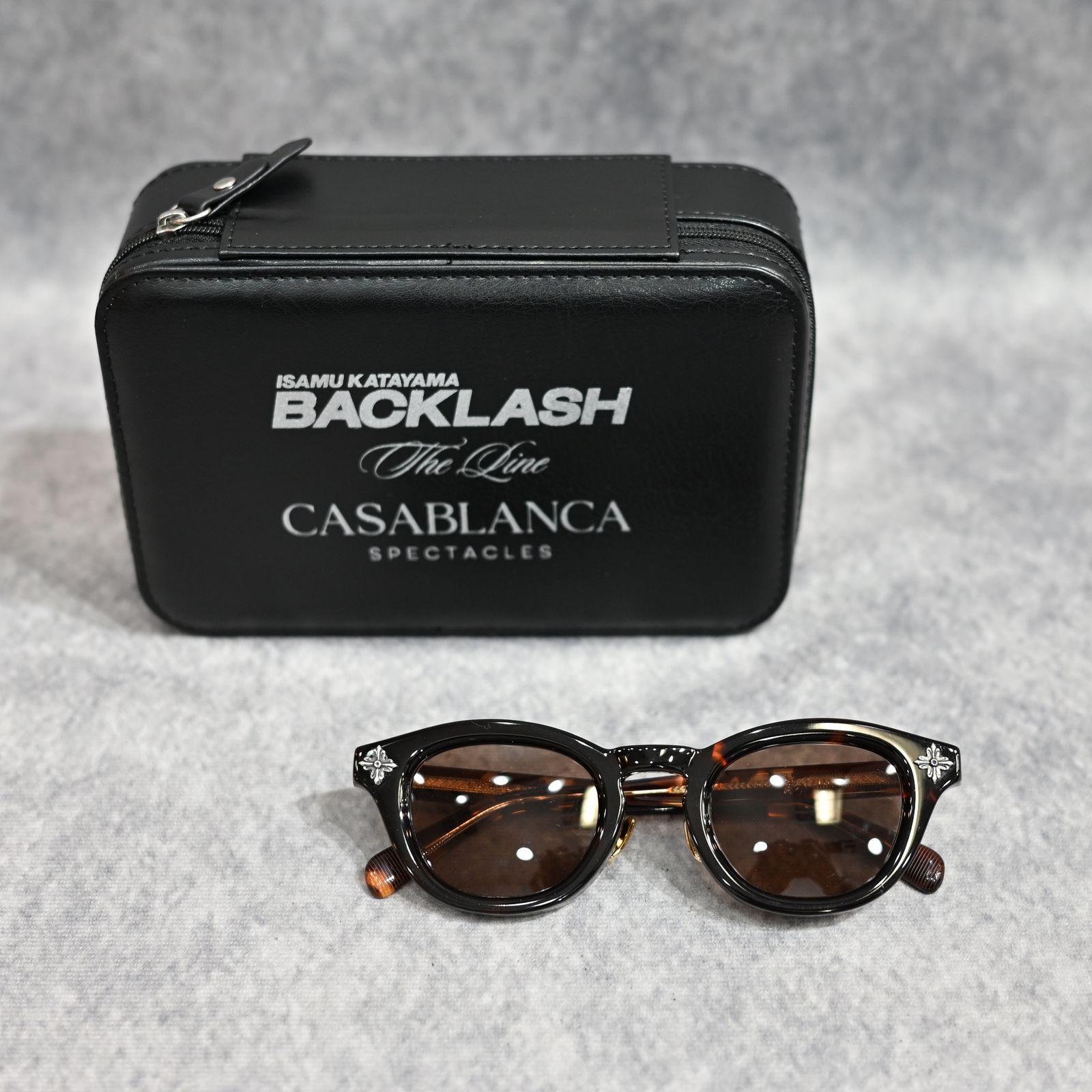 THE LINE × CASABLANCA サングラス タイプ 2 （BROWN×L.GRAY / ブラウン×ライトグレー） CAS-02