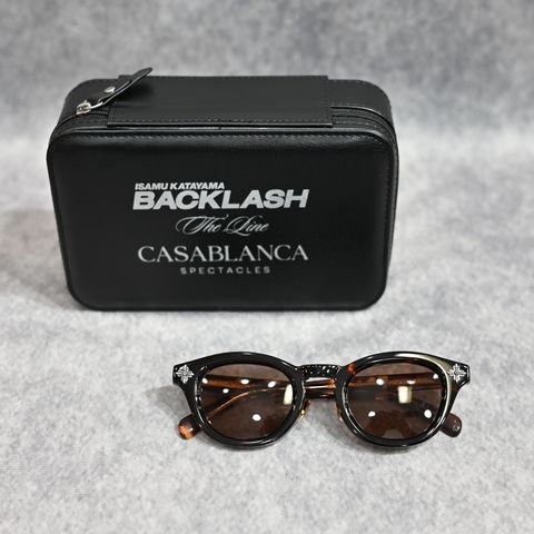 THE LINE × CASABLANCA サングラス タイプ 2 （BROWN×L.GRAY / ブラウン×ライトグレー） CAS-02