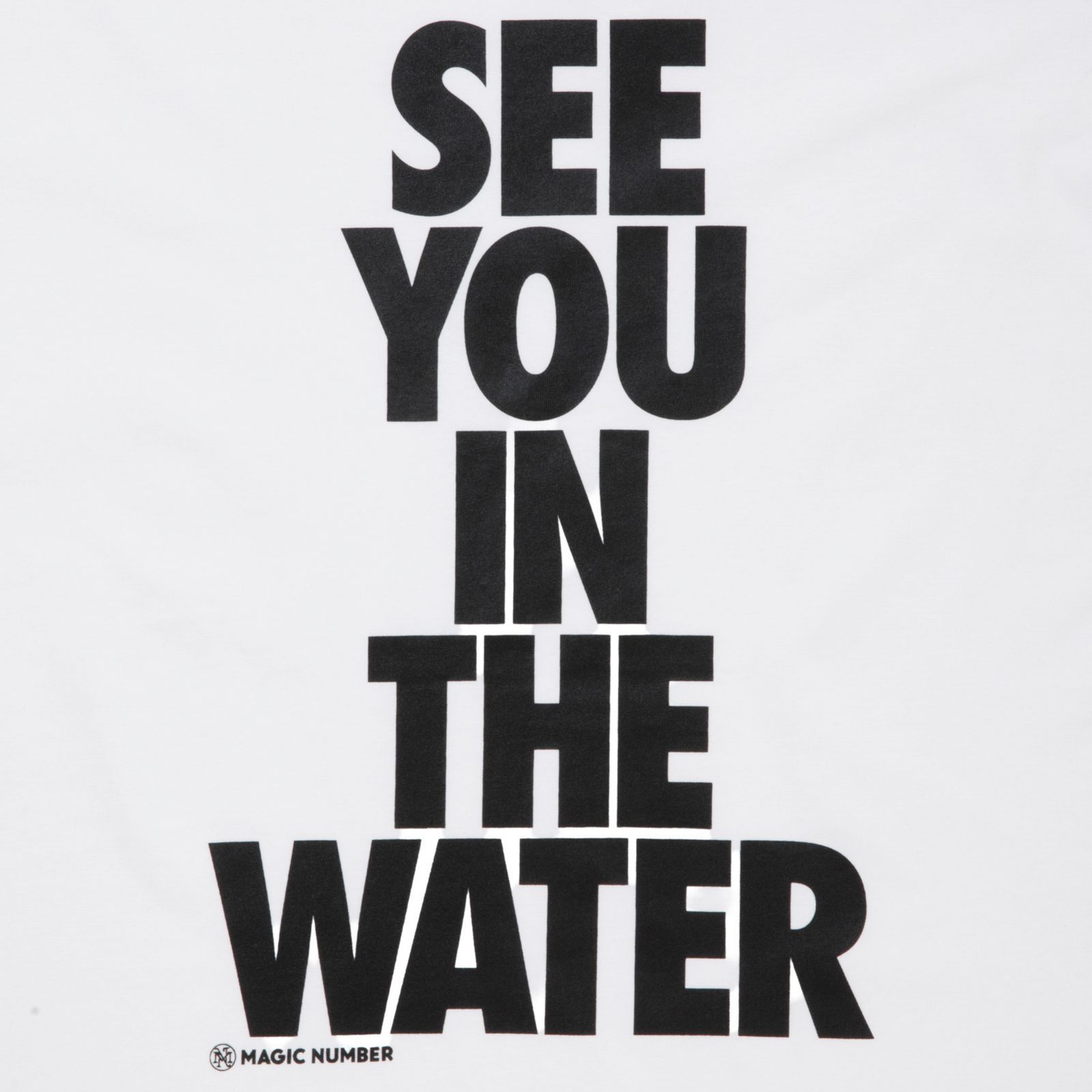 予約商品｜× MASIC NUMBER RWMN CUTOFF TEE （WHITE）｜× マジック ナンバー カットオフ Tシャツ｜入荷：2026年4月予定