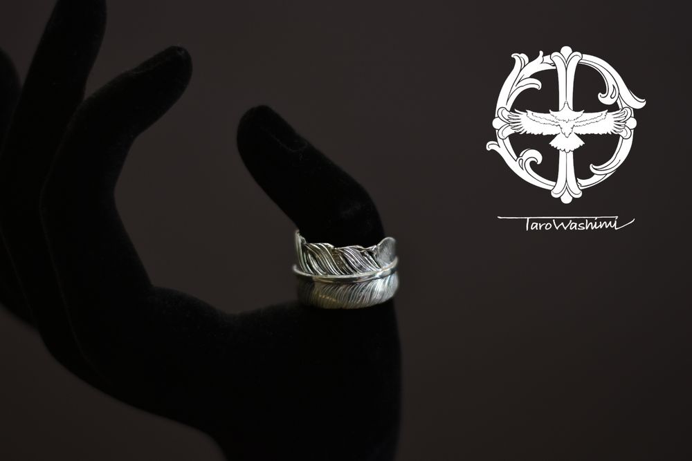 TARO WASHIMI | L old feather ring 02