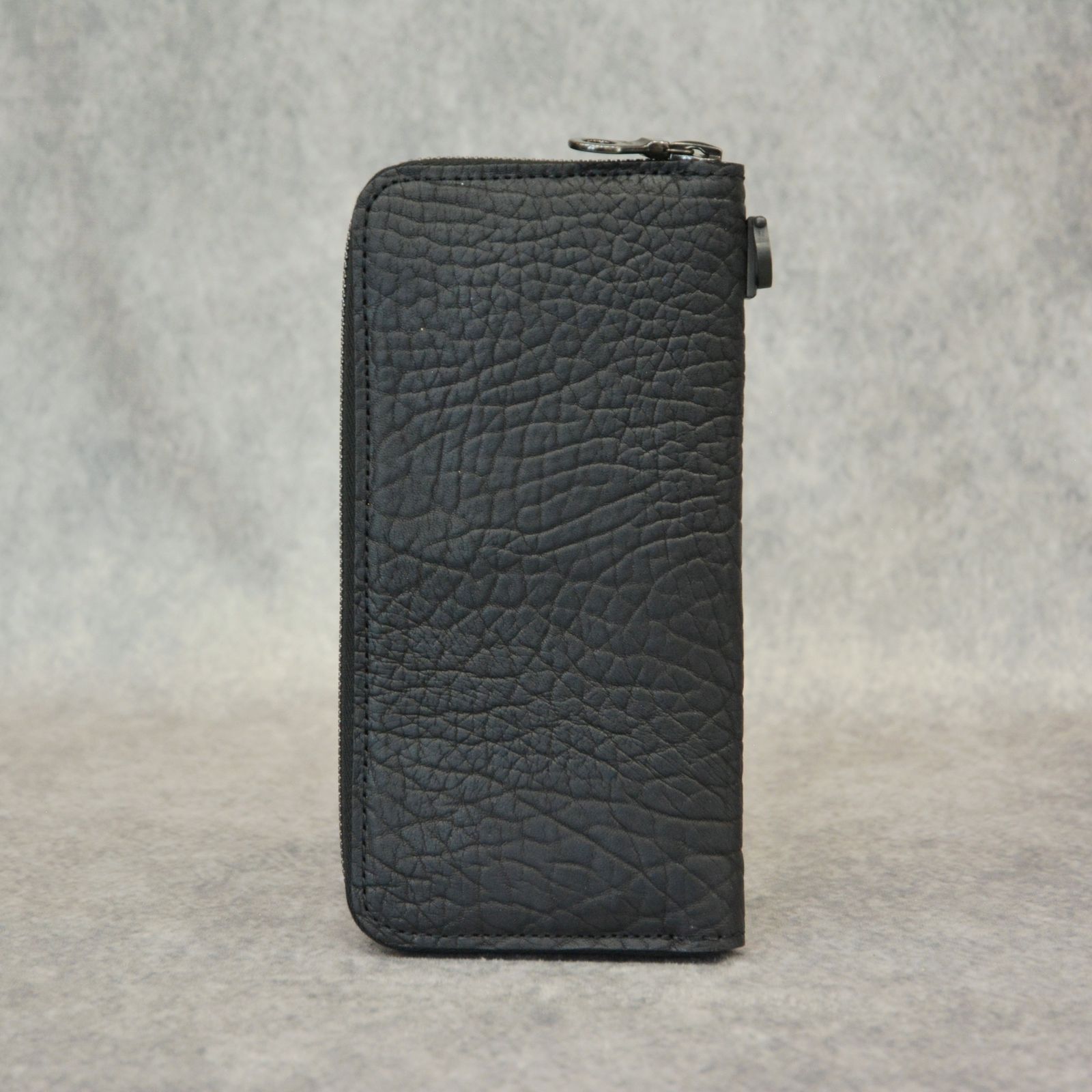 MARYAM ホースバットヒートシュリンク ラウンド財布 (BLACK / ブラック) / 891-03
