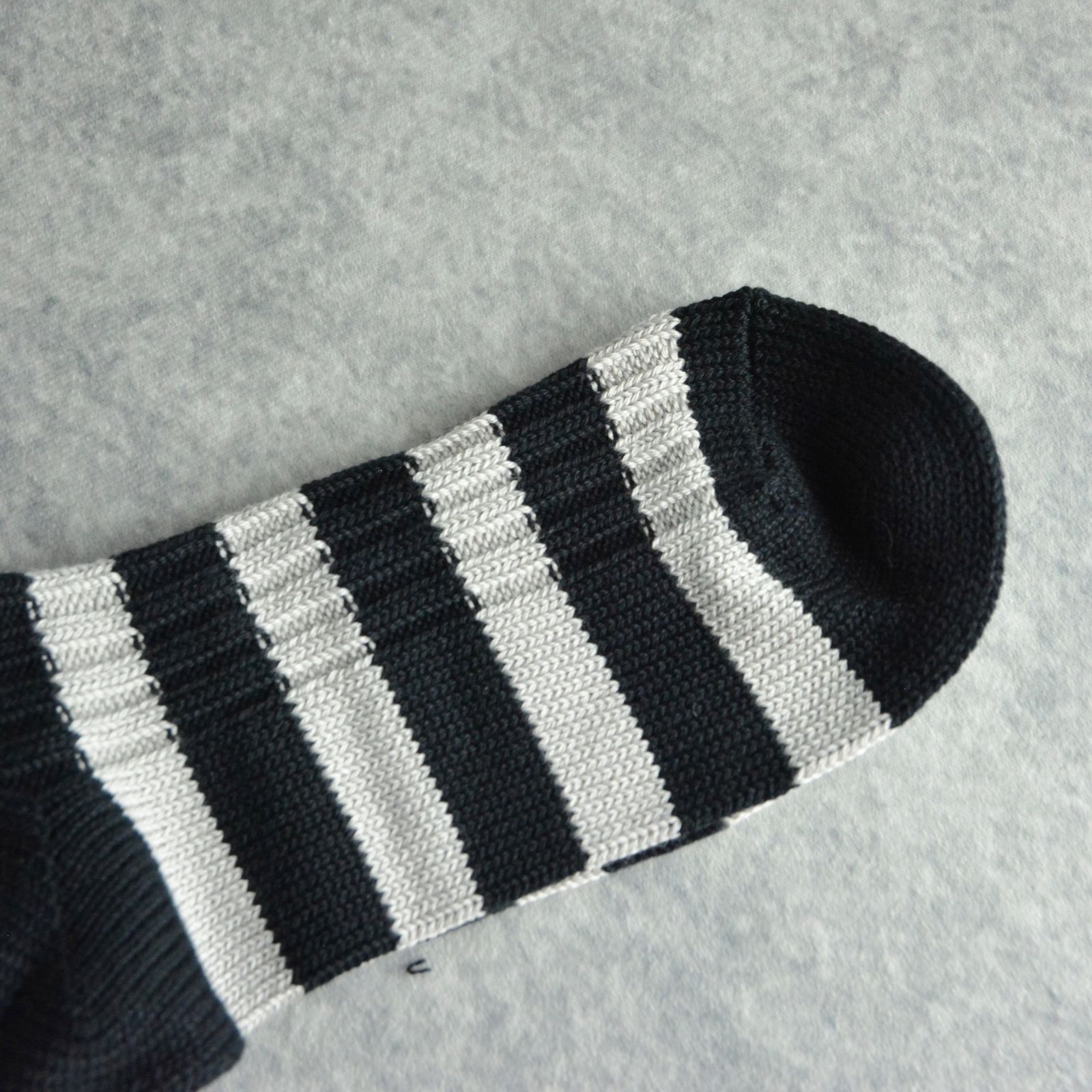 decka* MINEDENIM Border Rib SOX （GRT） /  ボーダーリブソックス （グレー）