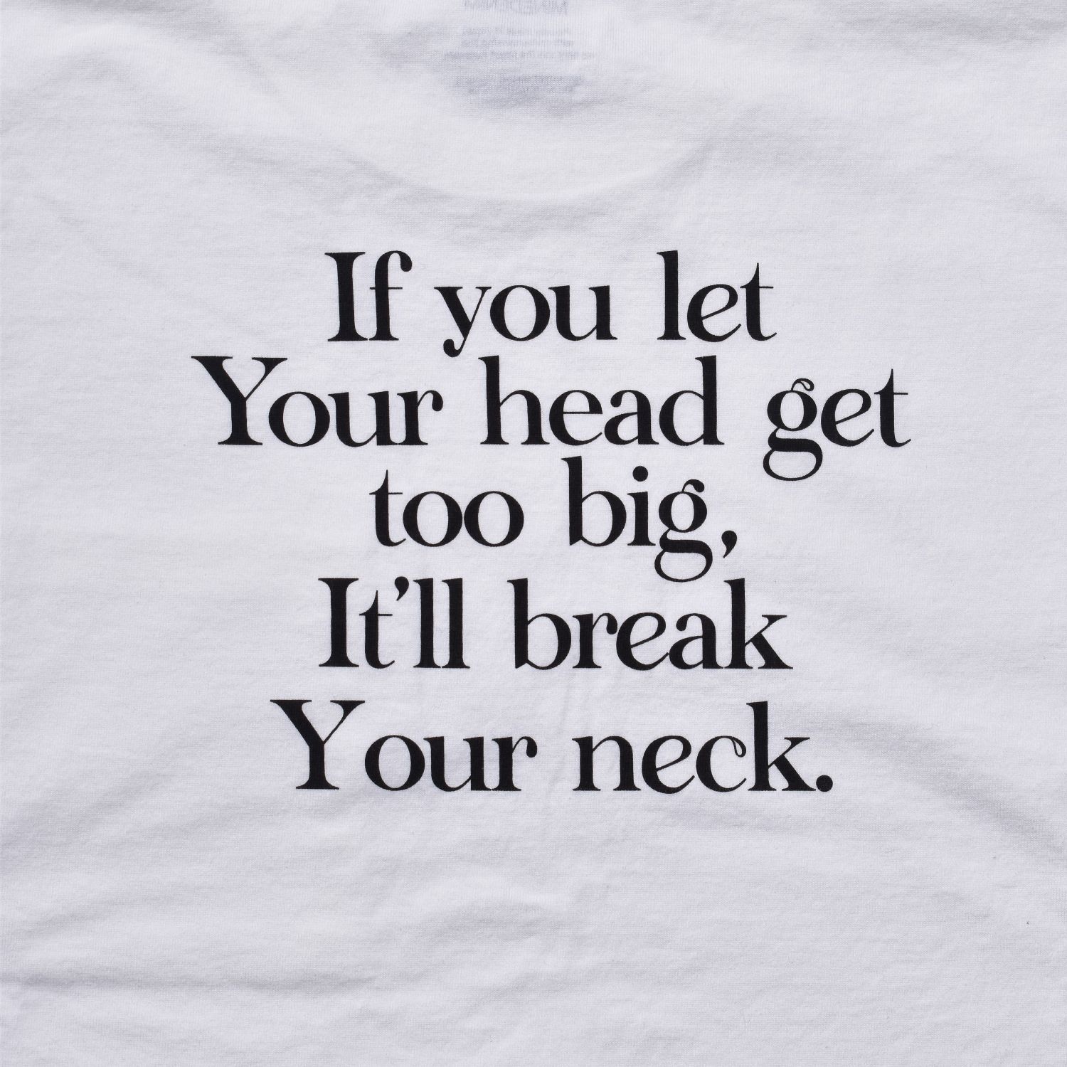 It’ll Break Your Tee （WHT） ｜プリントTシャツ (ホワイト)｜2604-4001