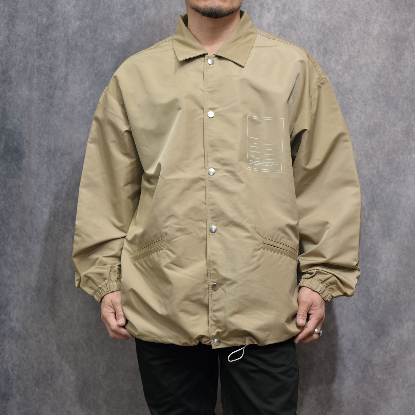 COACH JACKET （BEIGE） / コーチジャケット （ベージュ） 2026SS-JK-2-YT
