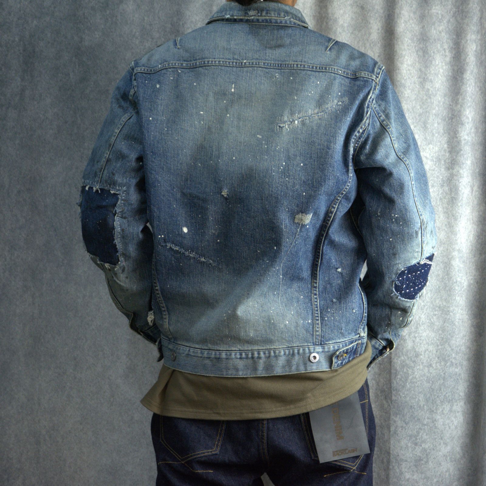 xx KOSUKE MATSUI THE DENIM STRETCH SELVEDGE DENIM 2ND. JACKET (HAND.CRAFT×LIGHT.INDIGO) / xx 松井 康輔 セルヴィッジ ストレッチ セカンドタイプ デニムジャケット Gジャン
