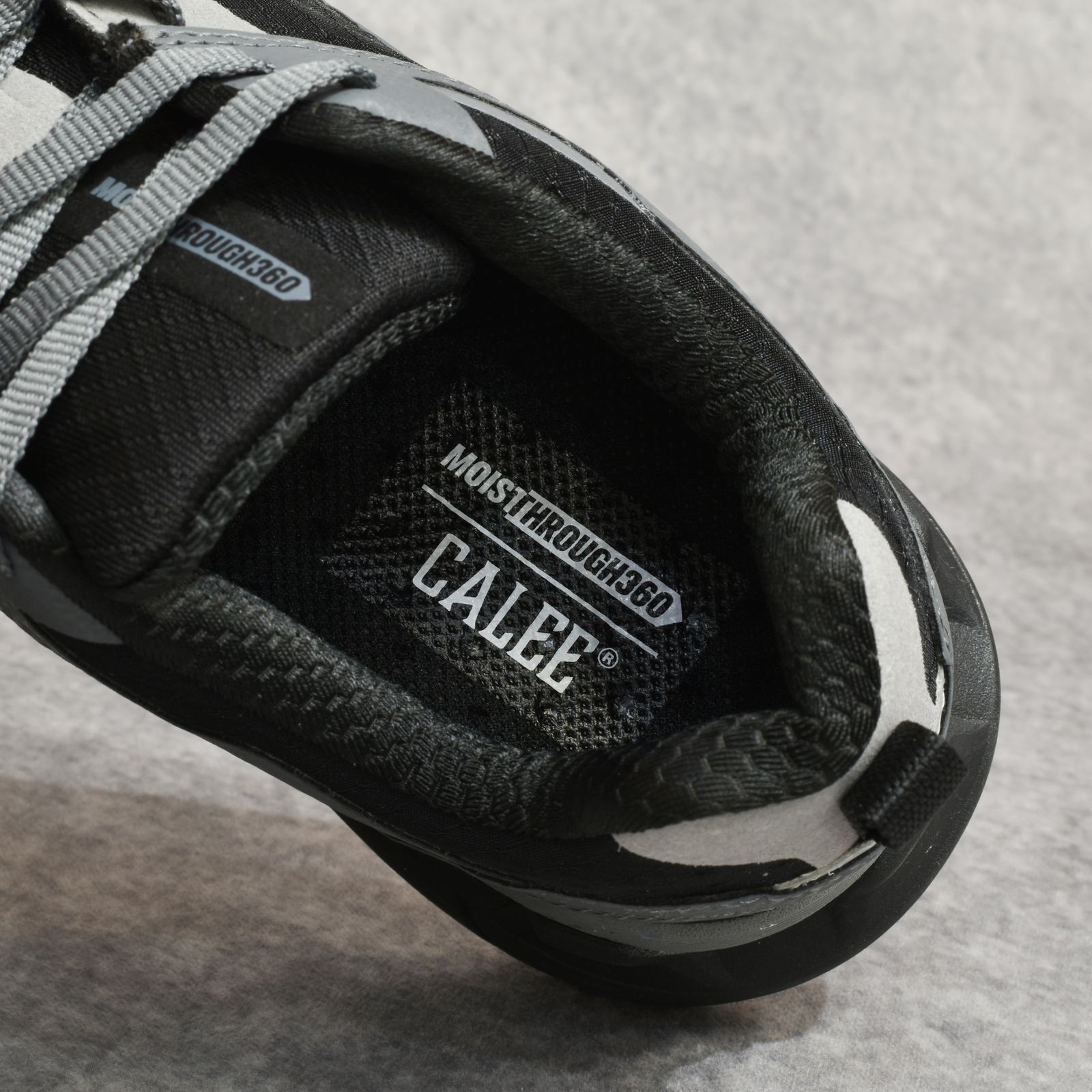 × MOISTHROUGH 360 ＜VENTIRIS＞ (BLACK / GRAY)｜モイスルー360 ＜ヴェンティリス＞ スニーカー｜MS360-CALEE001