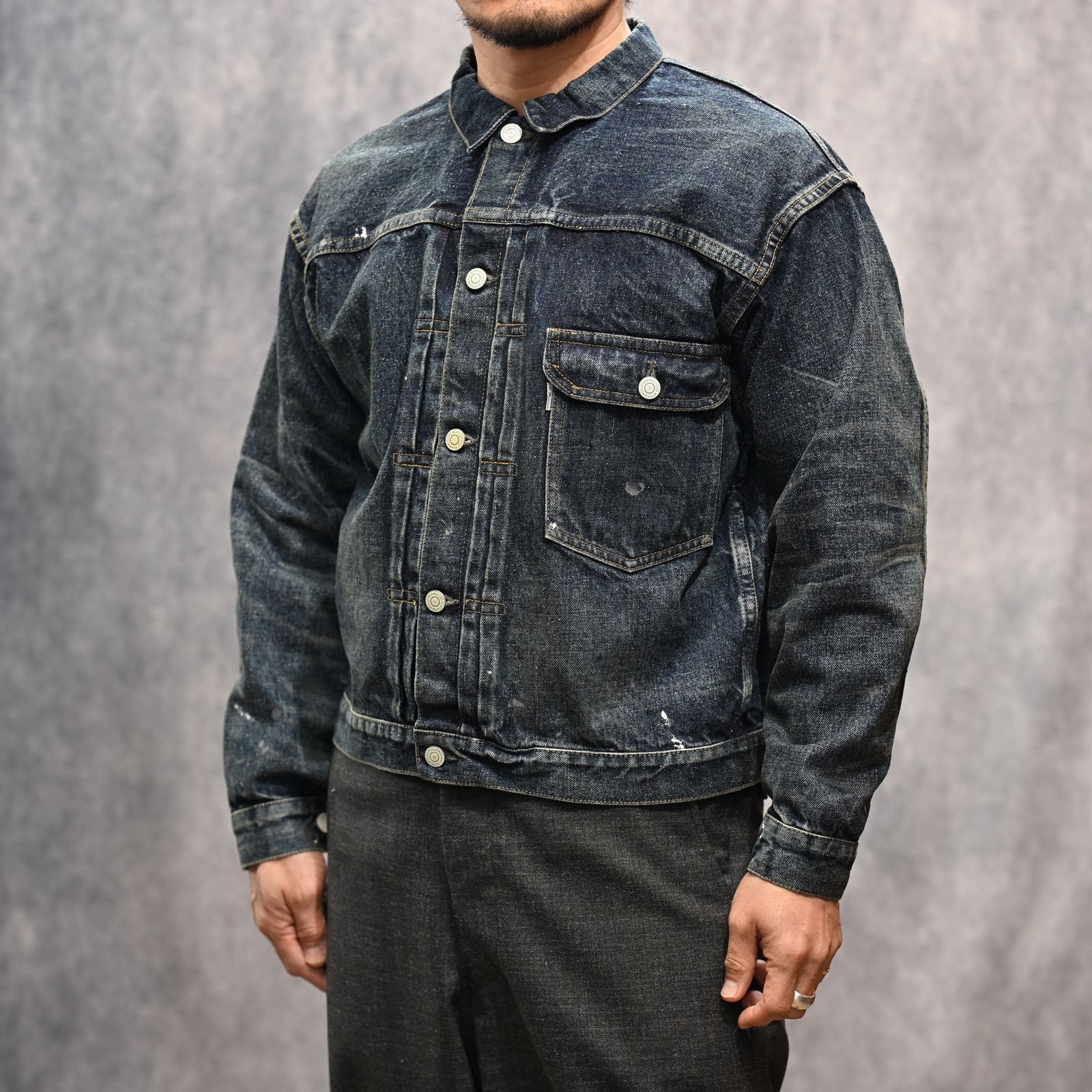 #001 T-BACK DENIM JACKET （INDIGO） / デニムジャケット ファースト （インディゴ） 2026SSJK-YY-0001