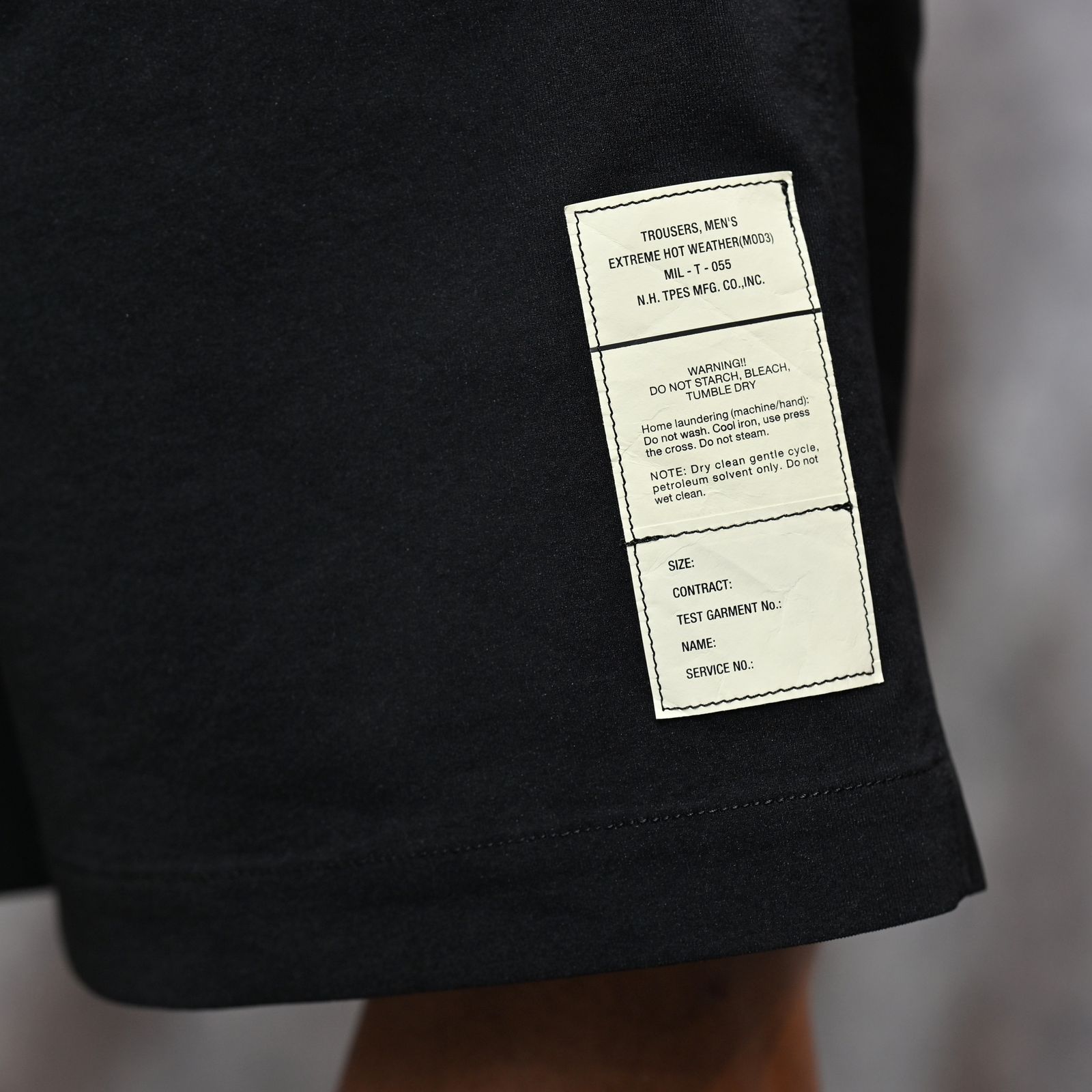 TUCK HALF PANTS （BLACK / ブラック）｜タック ハーフパンツ｜9261-CP54-002