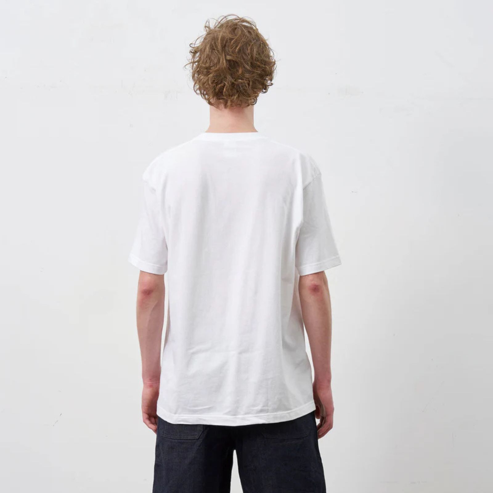 Y1935 FAKE POCKET TEE （WHITE）｜ フェイクポケット プリント Tシャツ （ホワイト） 602-261-16