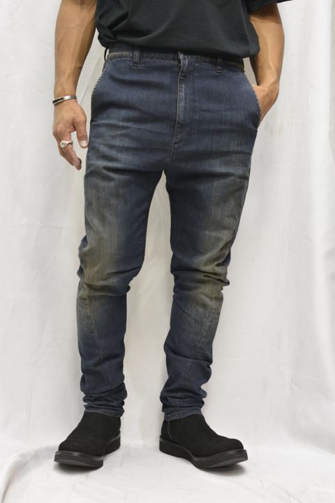 トルネード ミッドサルエル ストレッチデニムパンツ