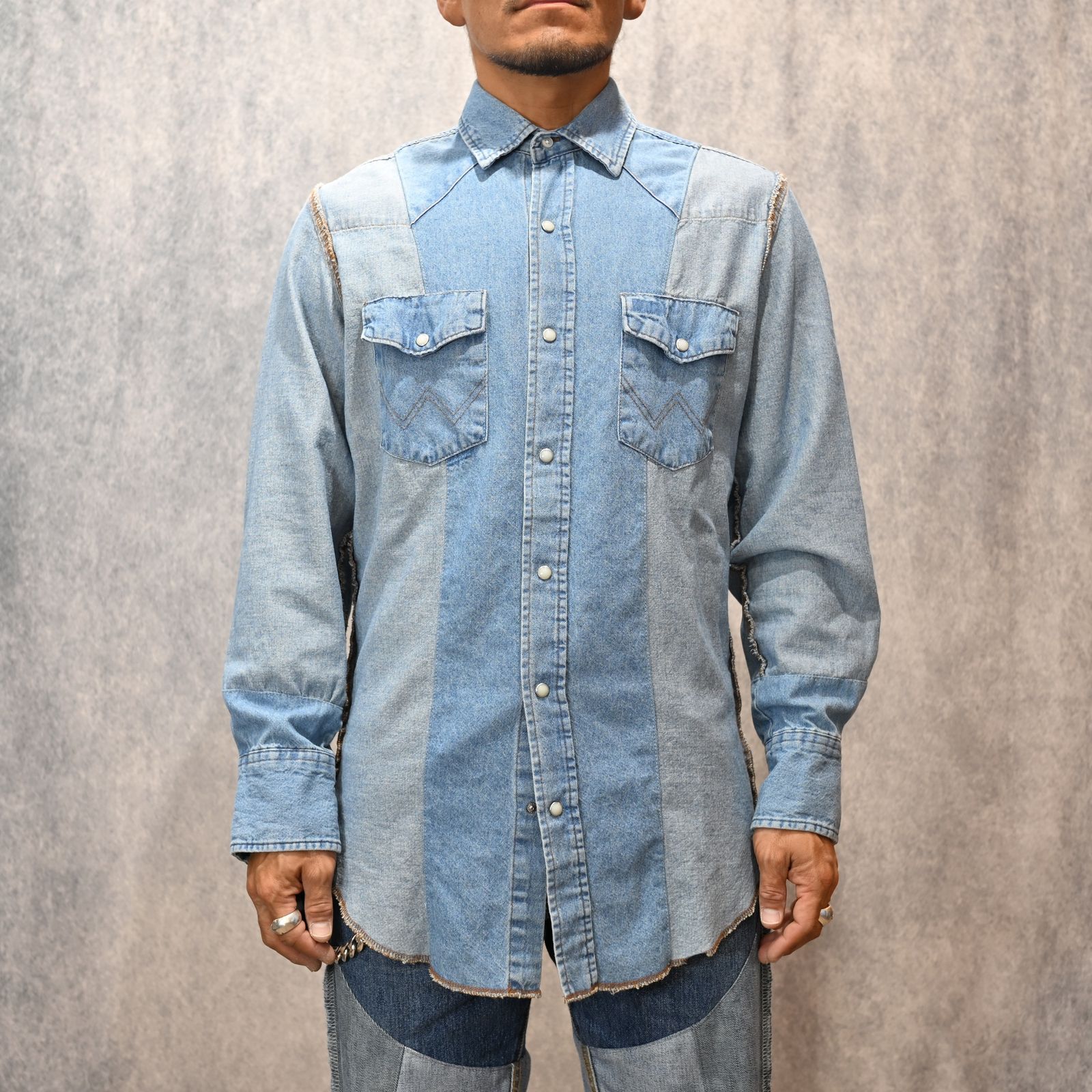 OLD PARK×MINEDENIM Inside out Western SH （USS） / MND-25SSOP001
