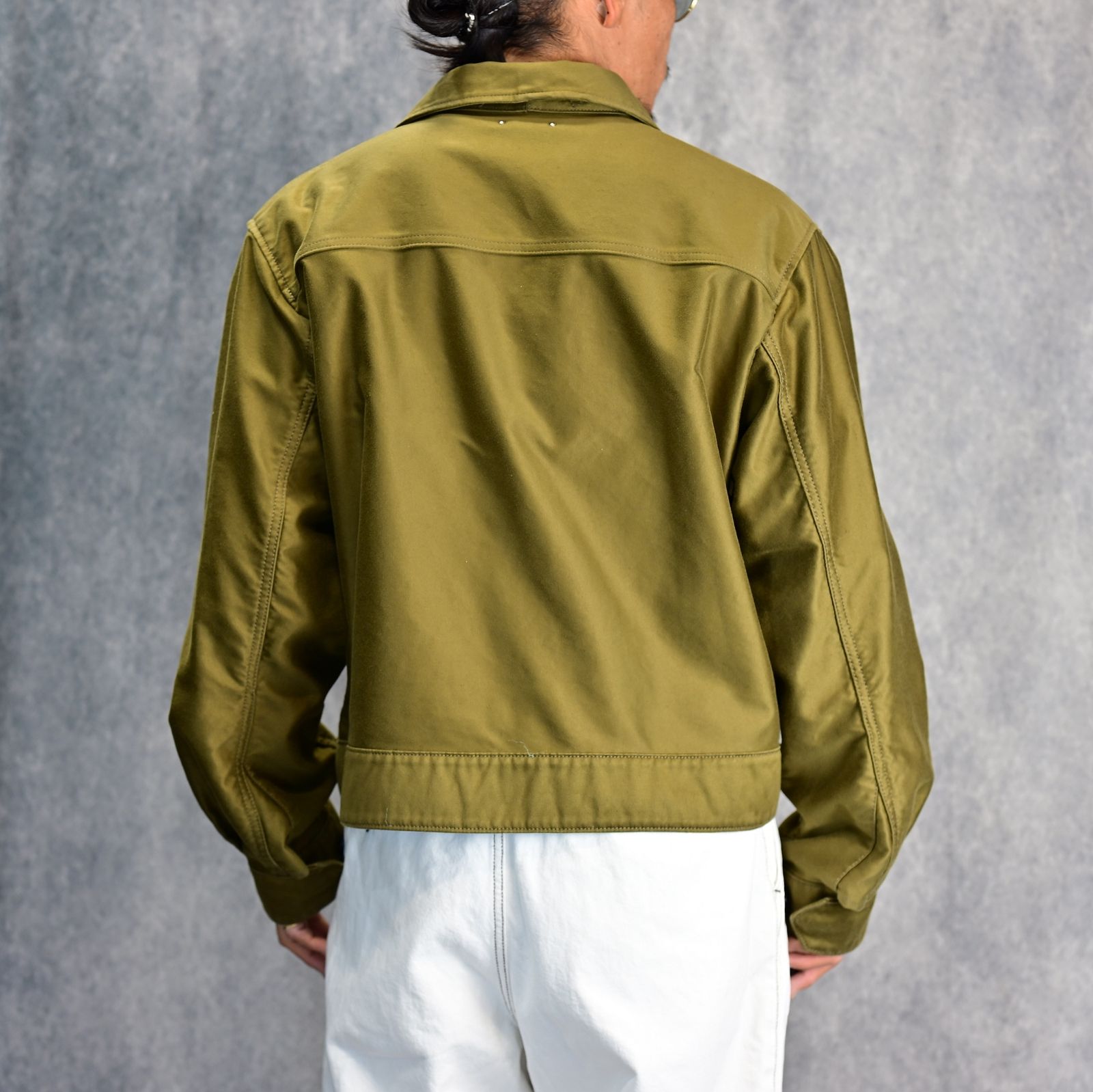 Moleskin Military Short JKT （KHA） / モールスキン ショート ジャケット  （カーキ）