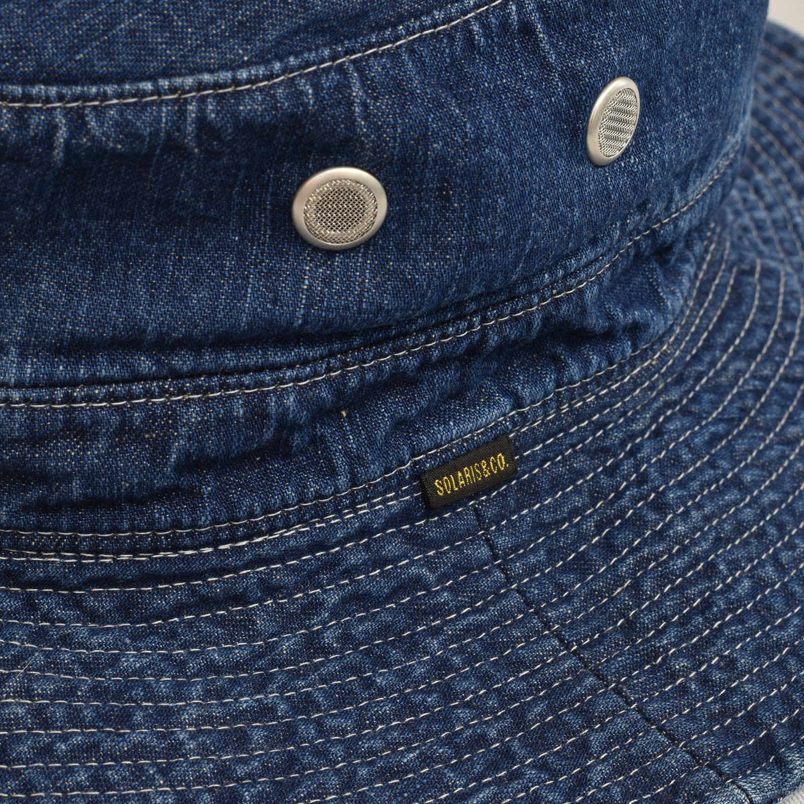 8oz Denim Jungle Hat "BARNES" (FADE WASH)｜ジャングルハット｜Y01007