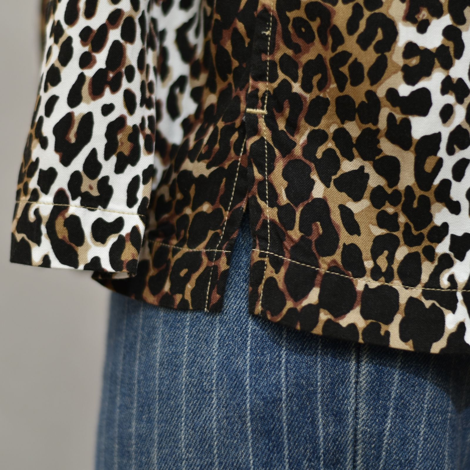 【送料無料キャンペーン】 【代金引換不可】 - MINEDENIM CD Open S/S Denim Leopard トップス