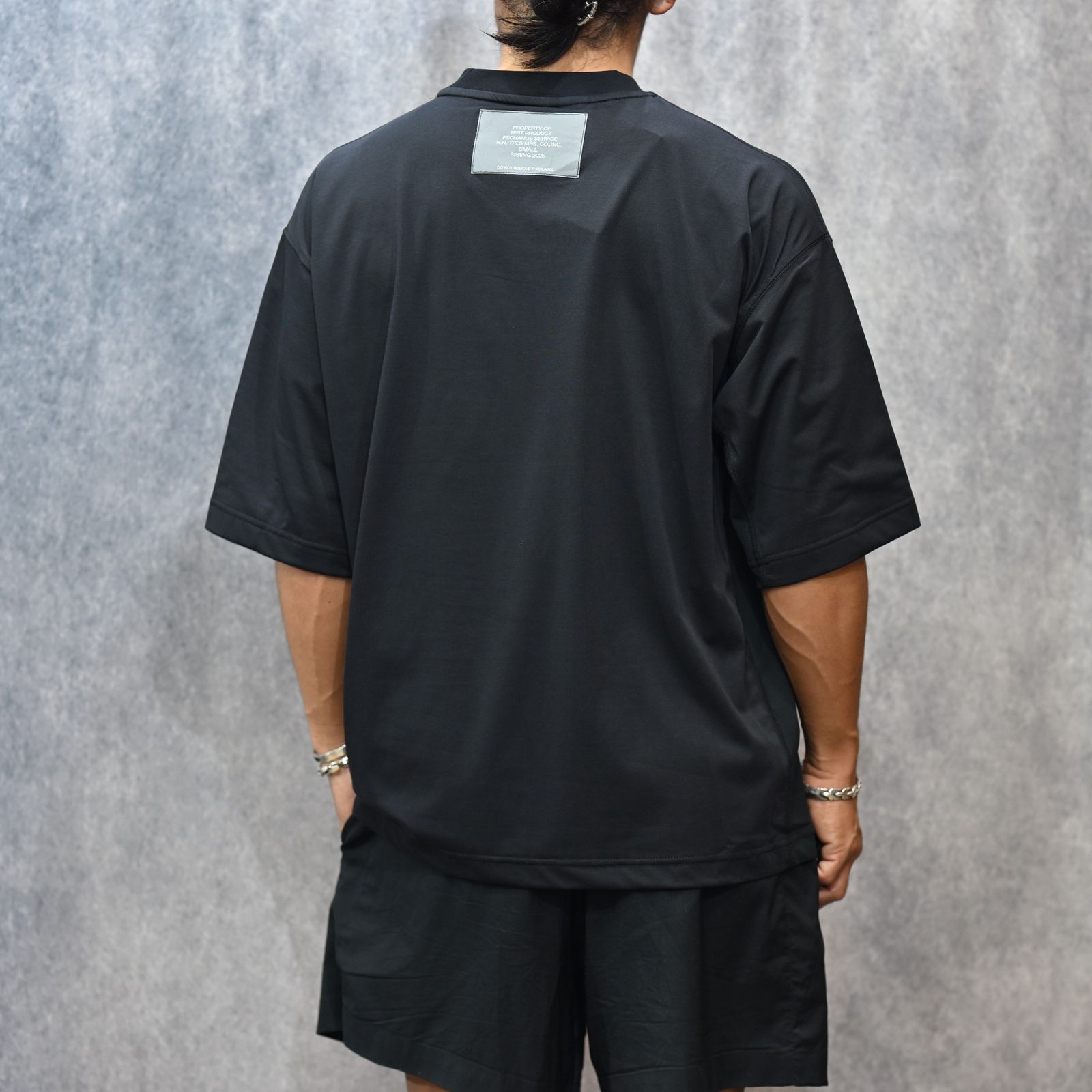 SIDE-PANEL T-SHIRT （BLACK） / ドロップショルダー Tシャツ （BLACK） 9251-CS53-015