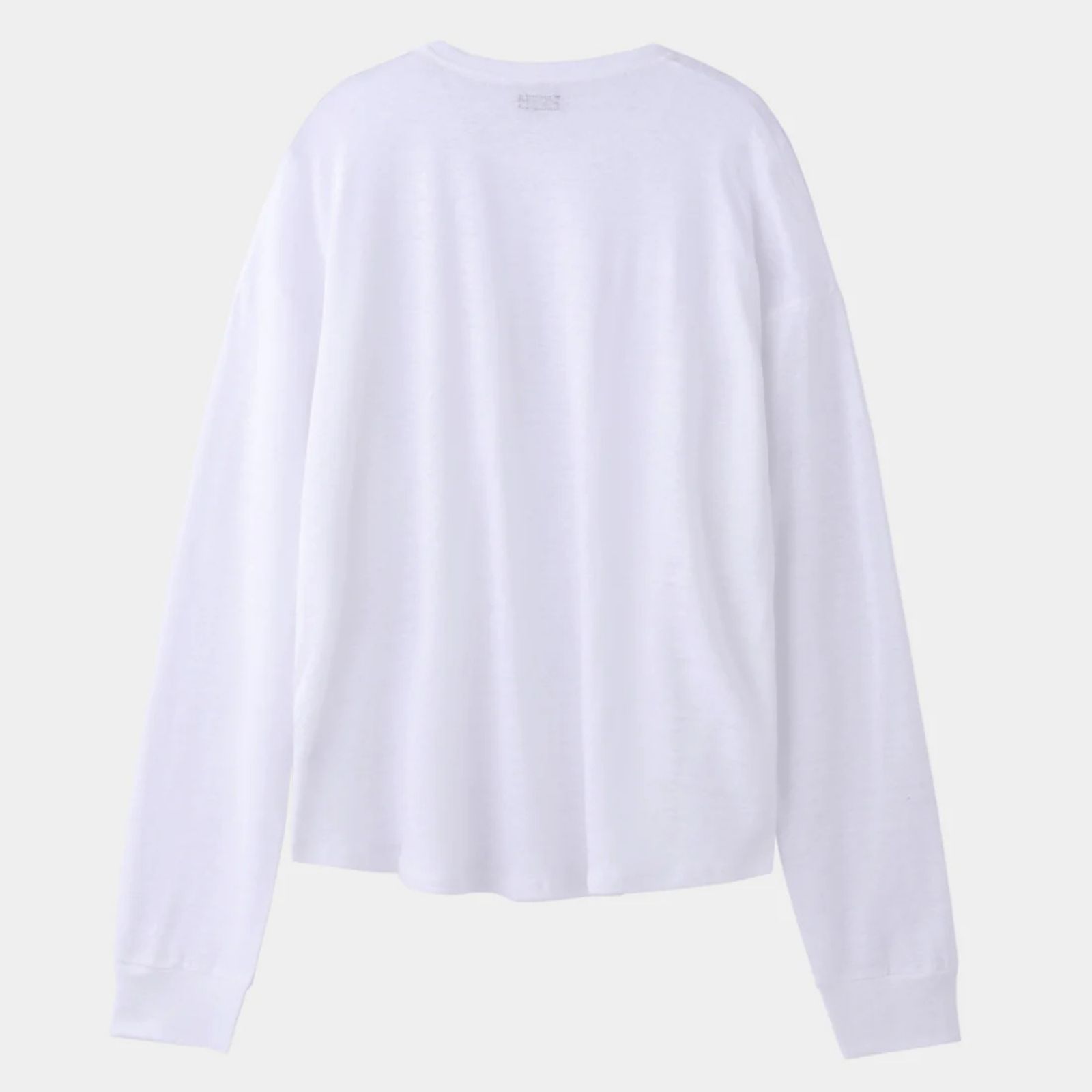 HF linen shirt LS （WHITE）｜リネン  ロンT （ホワイト）｜HF-02