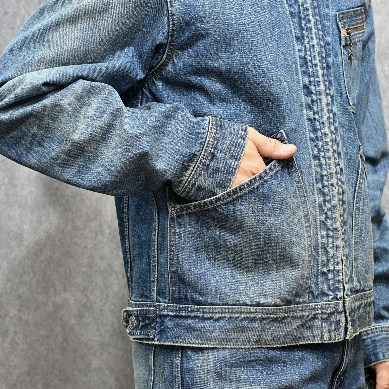 Denim Zipup Trucker Jacket  （USD / インディゴ）｜トラッカージャケット｜MDFBF09801