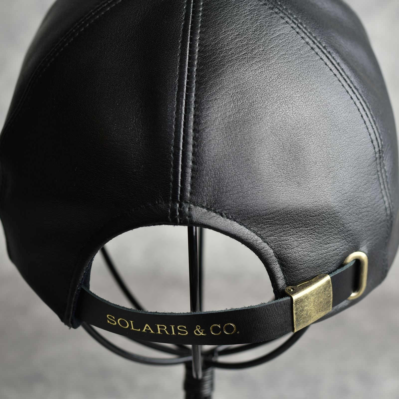 Steerhide Curved Visor Cap "LAPHROAIG" (BLACK) / ステアハイド キャップ