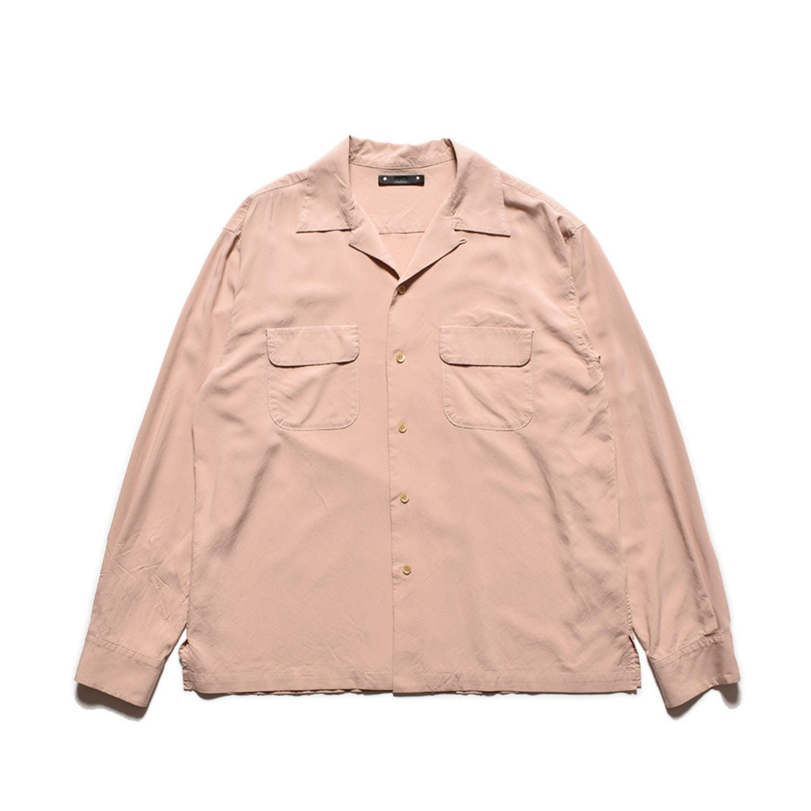 Rayon Open Collar SH （PNK） /  レーヨン オープンカラーシャツ （ピンク） 2502-5002