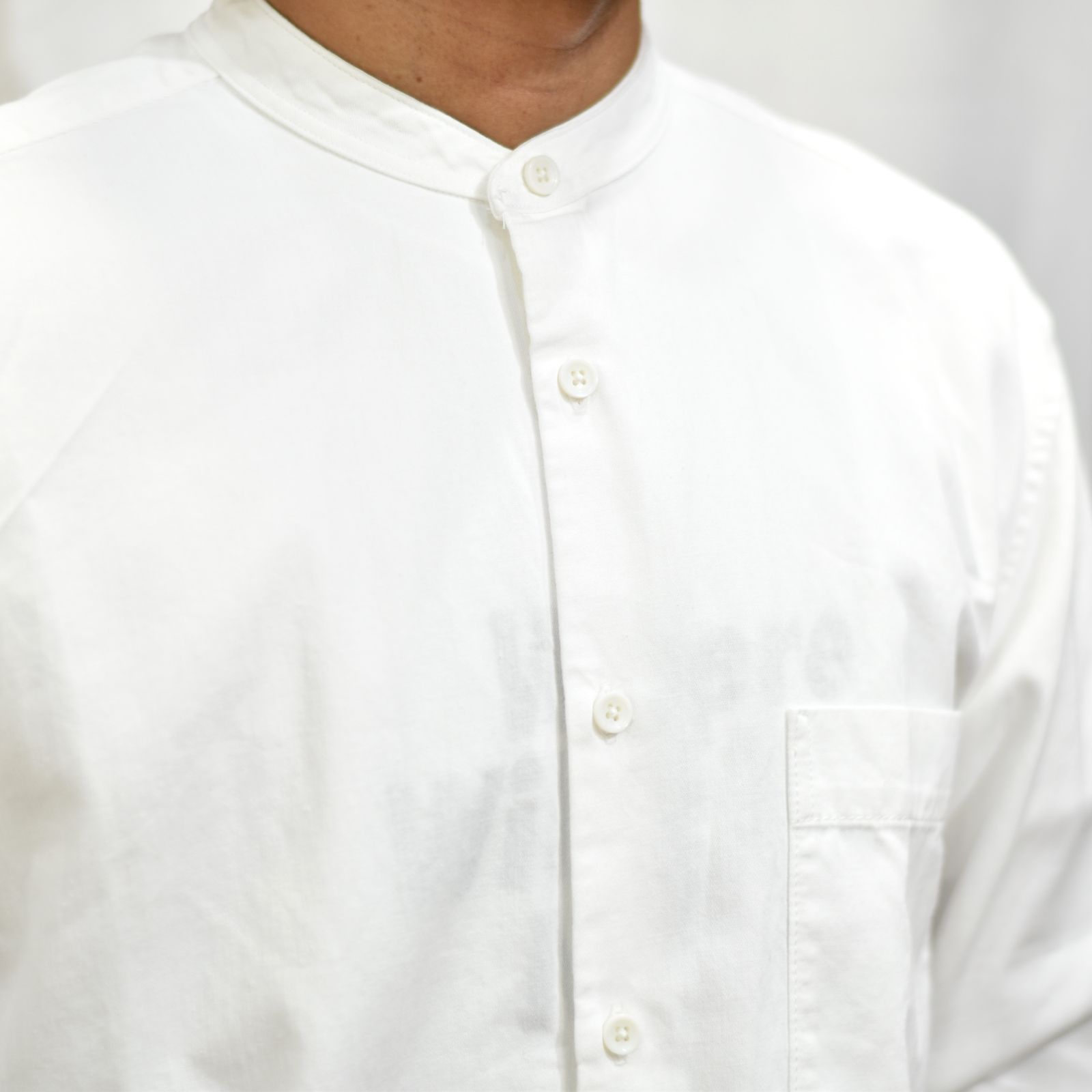 Band Collar OG. Denim Long SH (WHT)