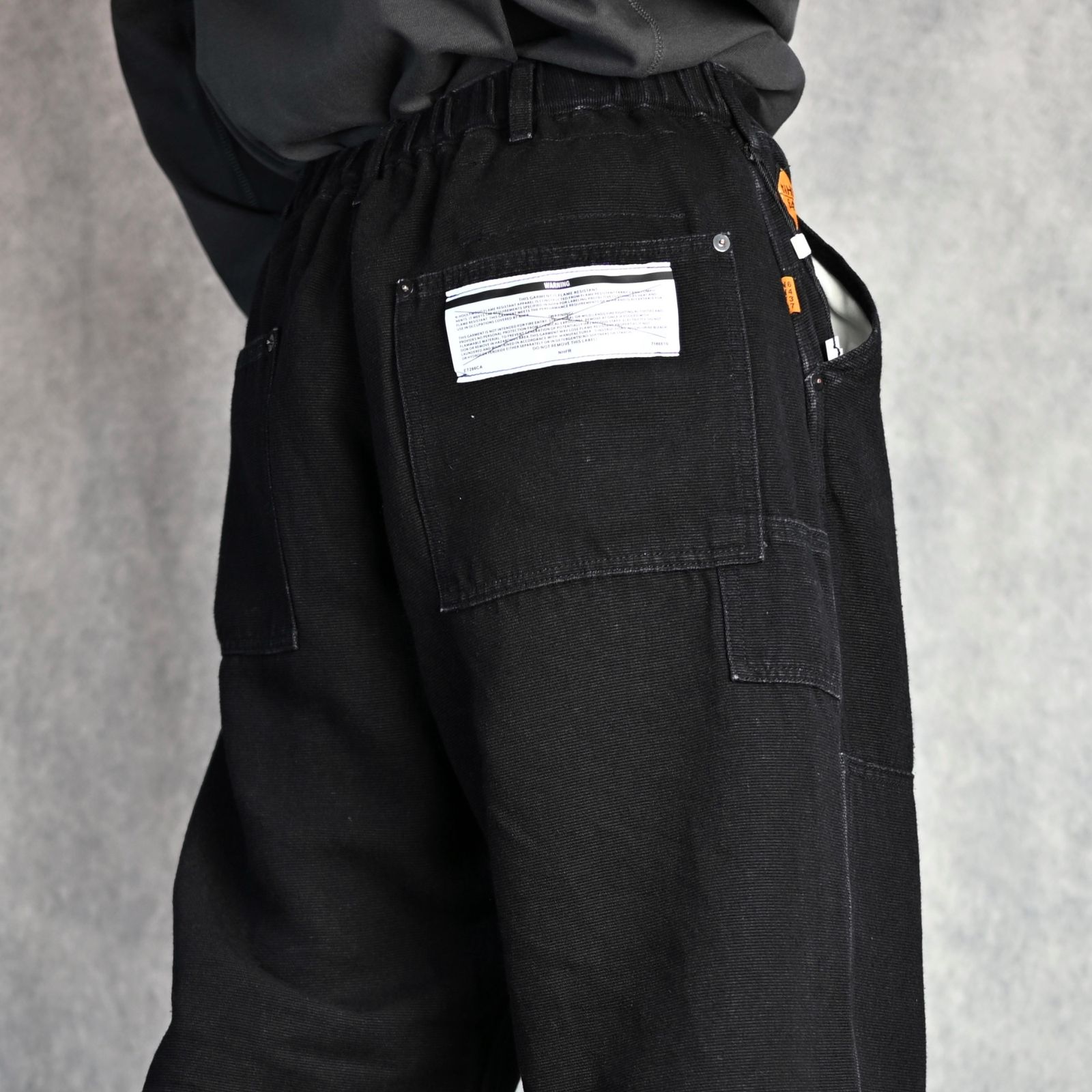 WORK PANTS (BLACK) -  ワークパンツ （ブラック） C