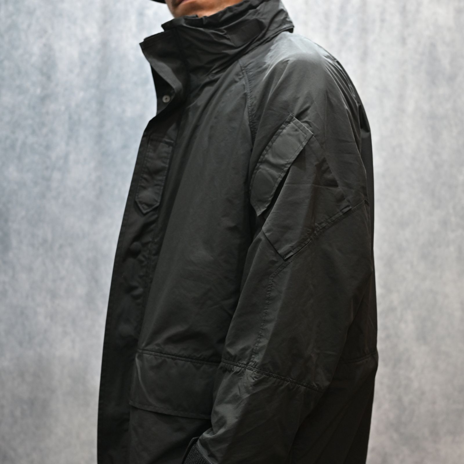 WEATHER MILITARY JACKET / LINER NYLON ZU CONNECTION  （BLACK)｜ウェザーミリタリー ジャケット （ブラック） PC-026-2988-10