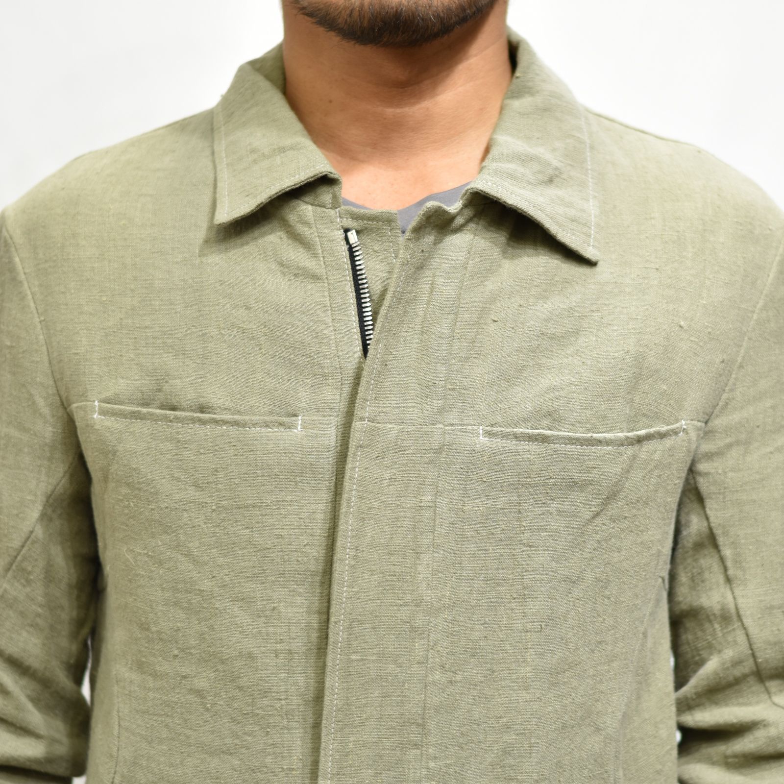 LINEN JEAN JAKET LINED 1/4 LINED JJ-1Z
