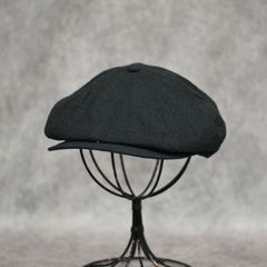 Linen Houndstooth Casquette "OLDBOY" (GREEN) / 千鳥格子 キャスケット