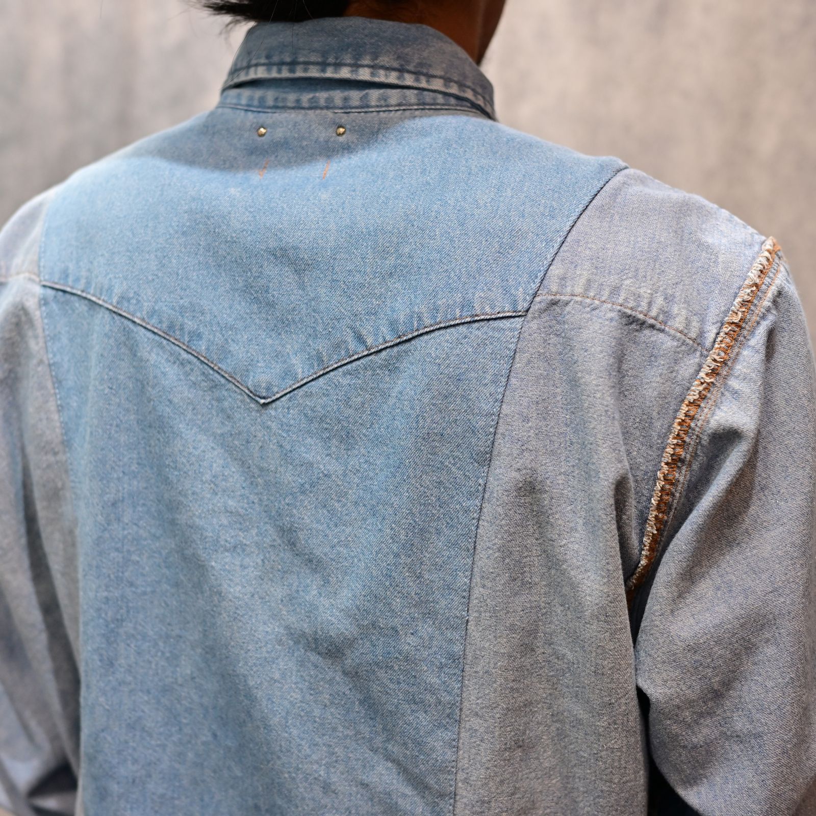 OLD PARK×MINEDENIM Inside out Western SH （USS） / MND-25SSOP001