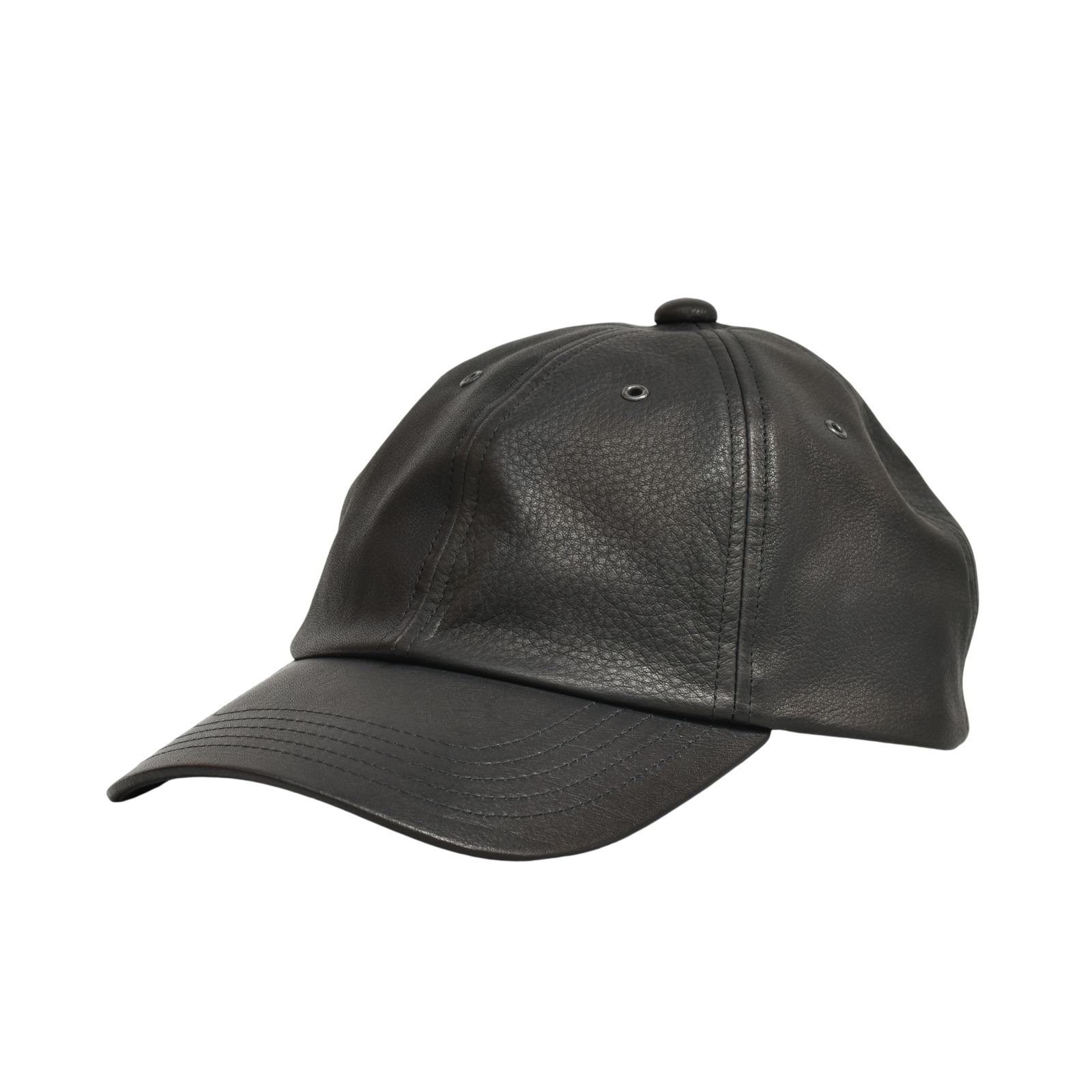 × ISAMU KATAYAMA BACKLASH｜B.B CAP （BLACK）｜ファニチャーレザー ベースボールキャップ｜HW-H14-786