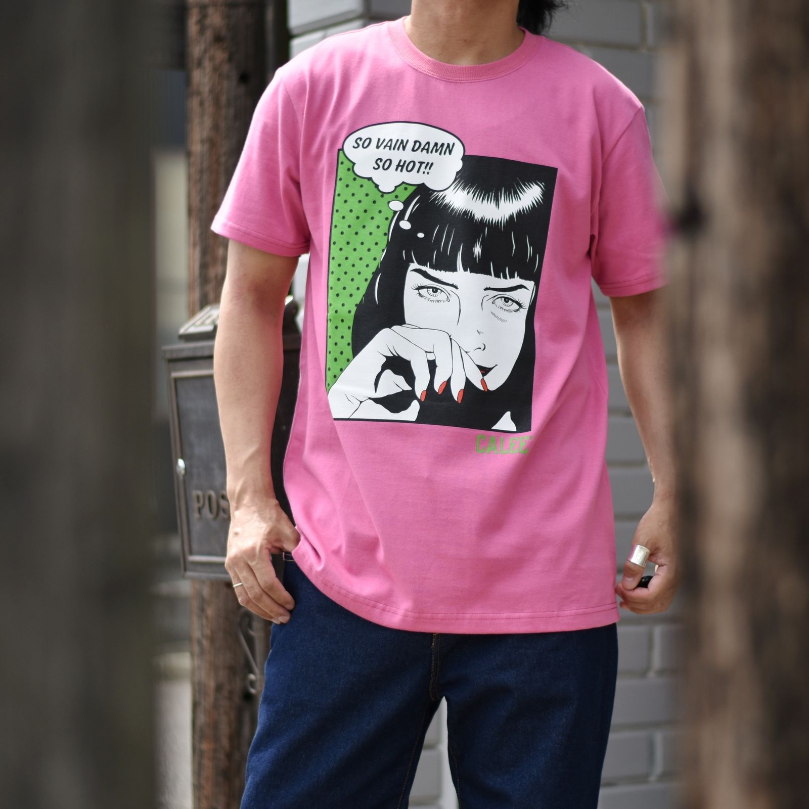 GIRL FRIEND T‐SHIRT (PINK) / プリントTシャツ
